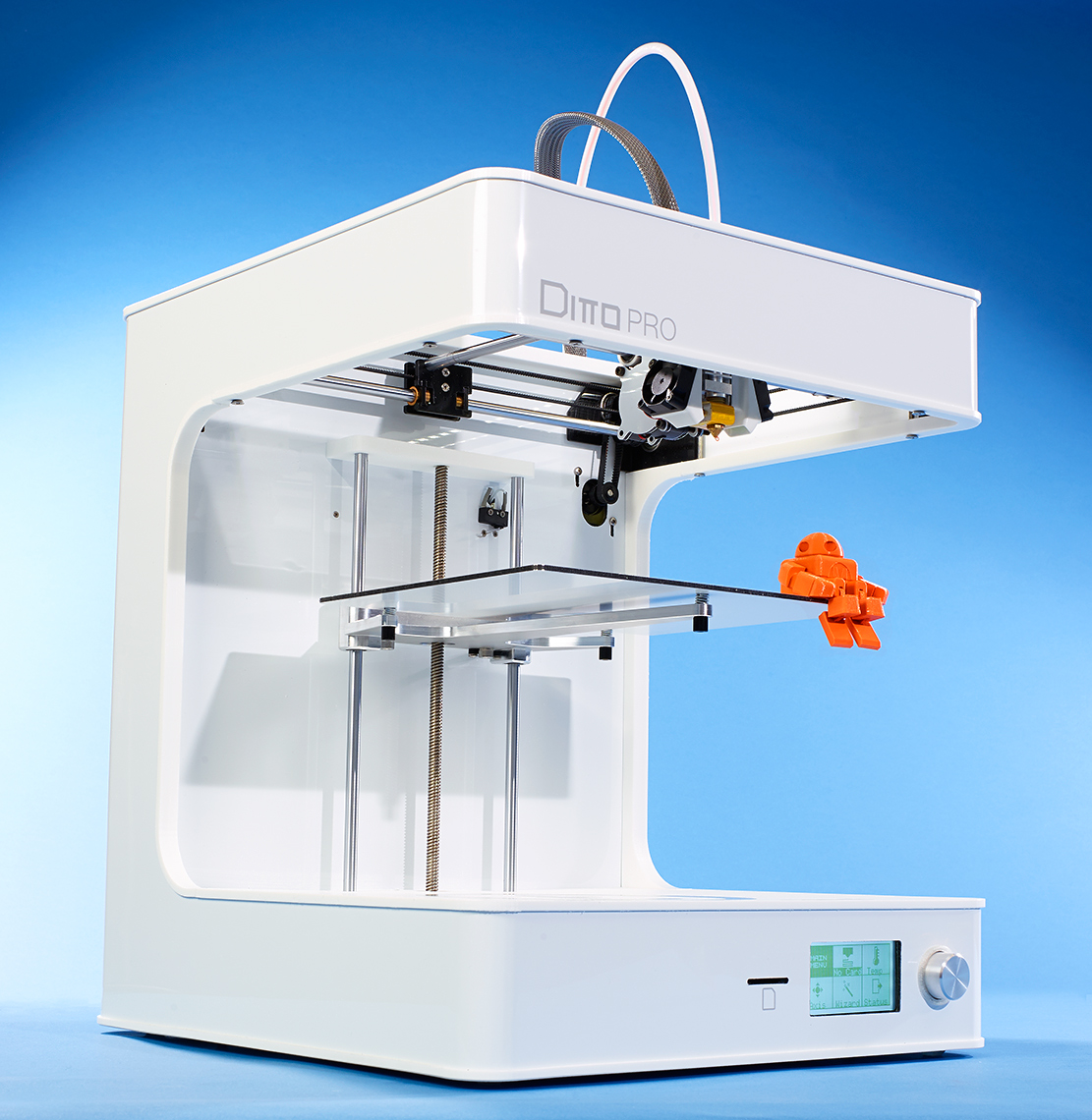 product photo of 3d printer with robot for make magazine by Brian Kaldorf