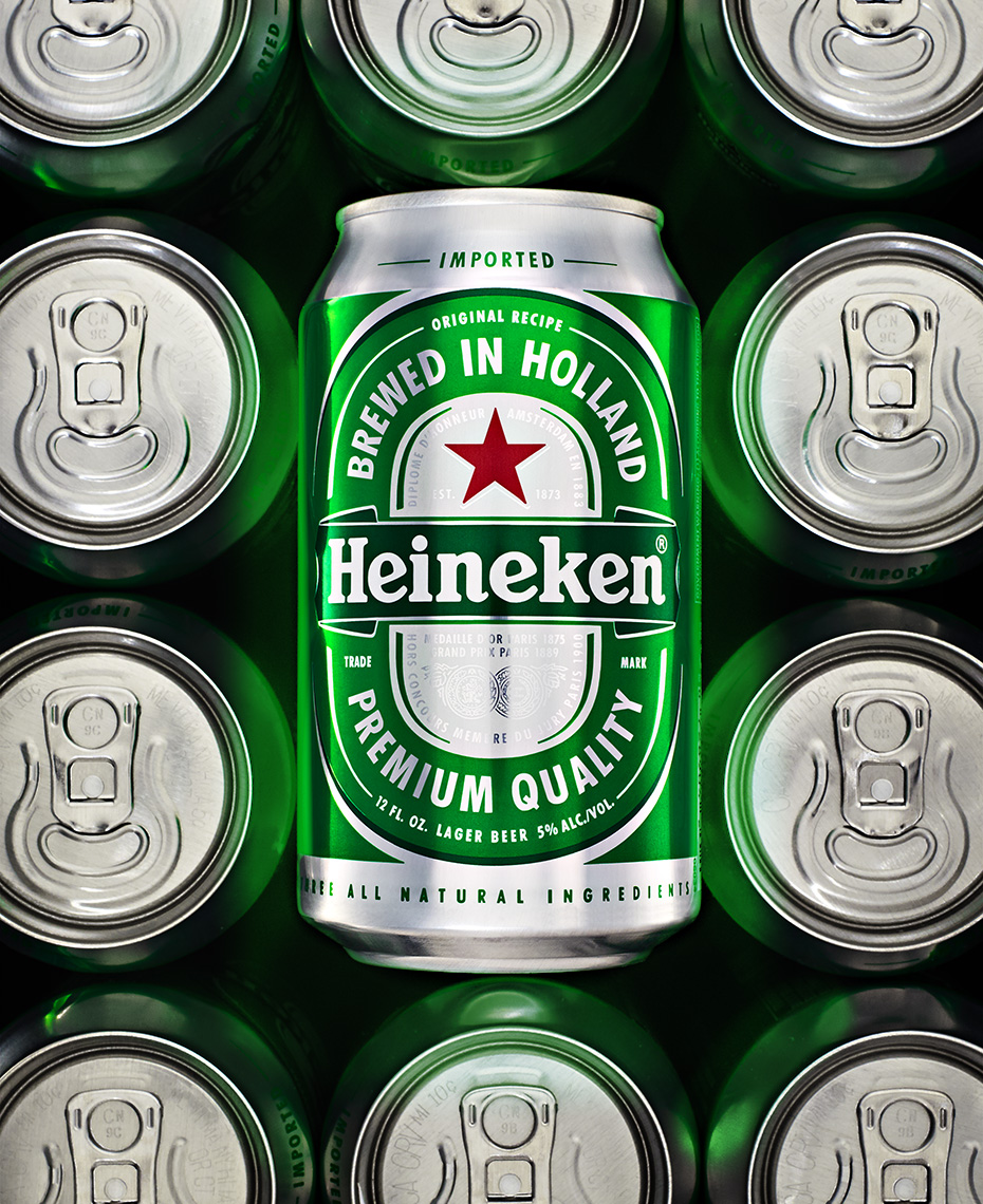 Beverage photo of heineken cans by Brian Kaldorf