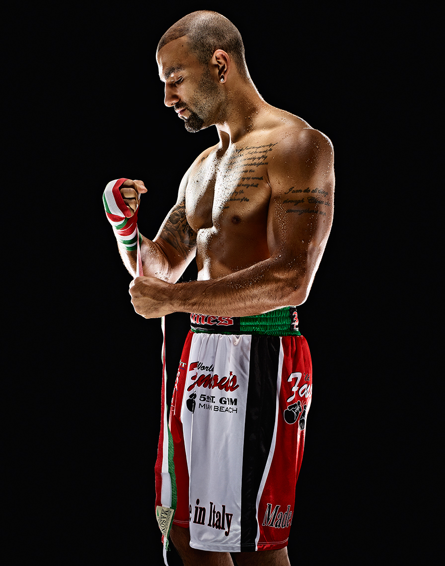 portrait of boxer josh himes by brian kaldorf
